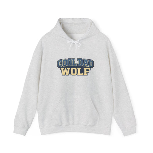 Cool Dad Wolf Hoodie — Retro Varsity Fathers Day Sweatshirt