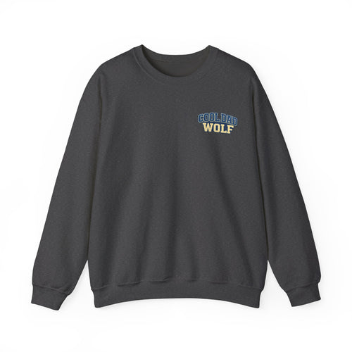 Cool Dad Wolf Crewneck Sweatshirt – "Cool Dad Run Long" Graphic