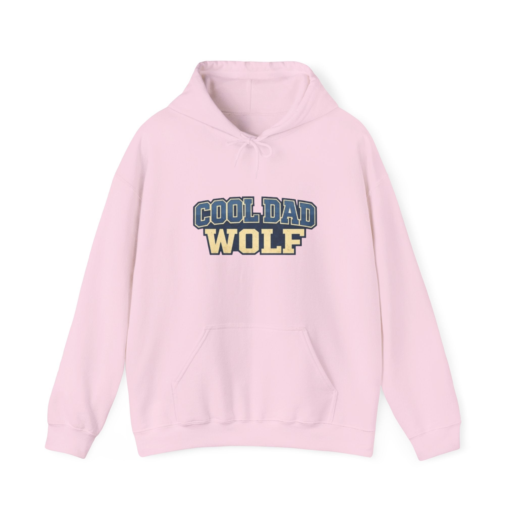 Cool Dad Wolf Hoodie — Retro Varsity Fathers Day Sweatshirt