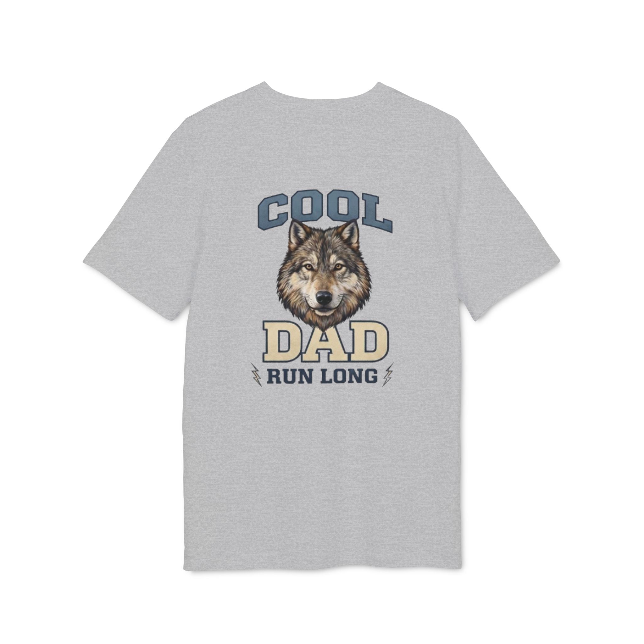 Cool Dad Wolf T‑Shirt — Dad Running Graphic Tee ("Cool Dad Run Long")